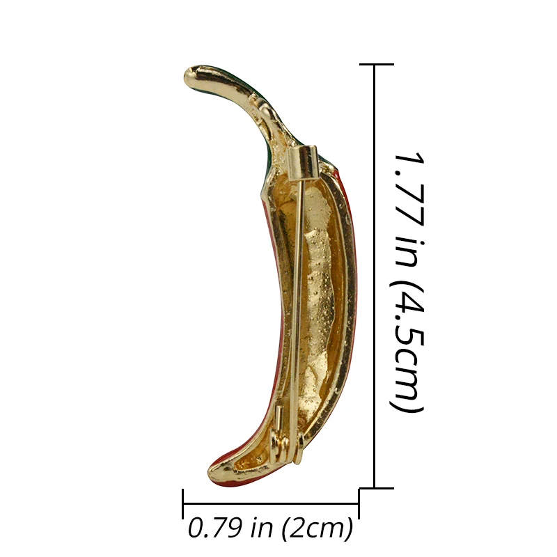 Эмаль смешной яркий красный чили Броши для женщин значок металлический завод мужская одежда аксессуары пальто булавка для воротника костюма женские ювелирные изделия