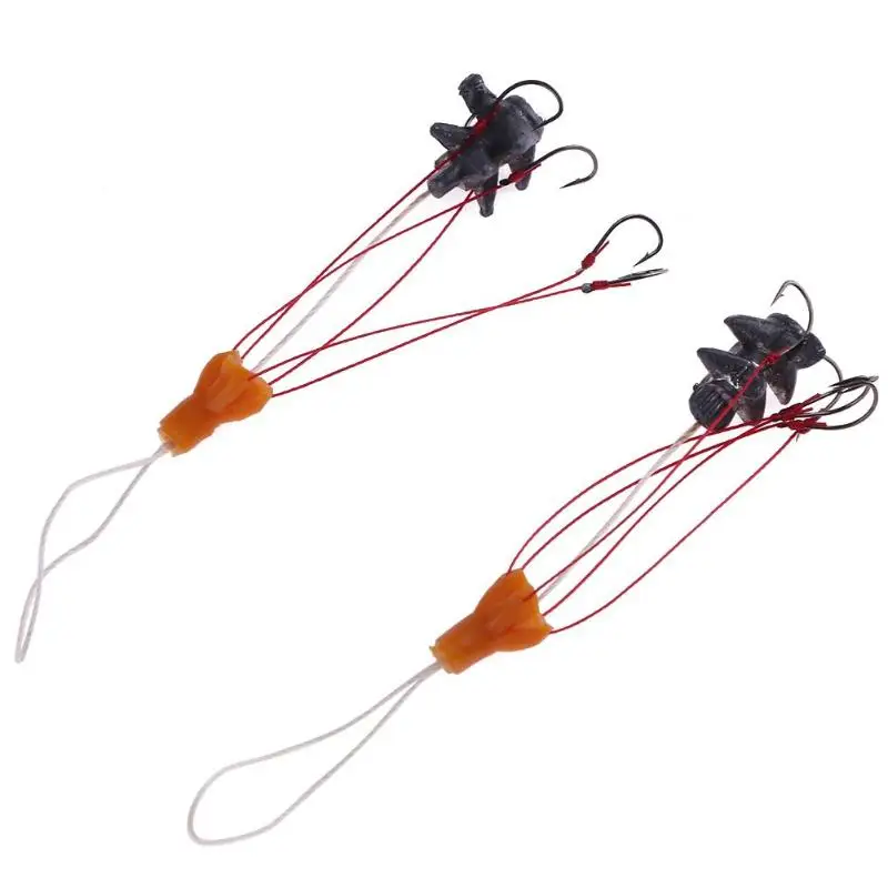 

2pcs/lot 6# Carp Fishing Explosive Hooks with 5 High Carbon Steel ISE Hooks Strong Explosion Hooks Fishing Tackle Tool