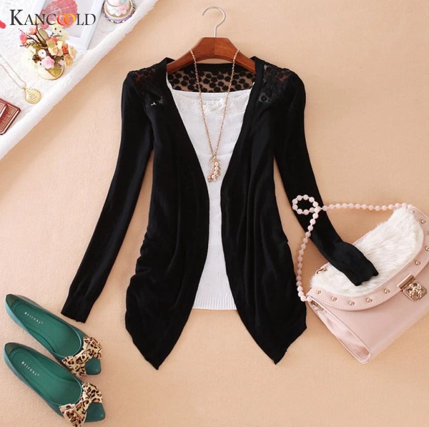 

2017 Candy Color Sweater Women Cardigan Knitted Sweater Coat Long Sleeve Crochet Female Casual V-Neck Woman Cardigans Tops AP233