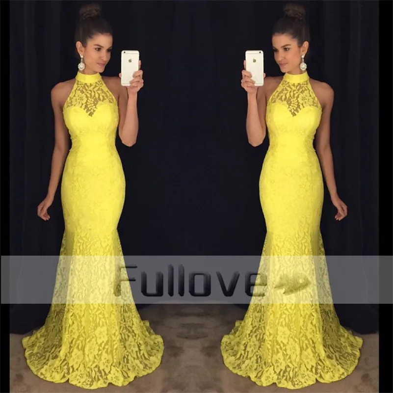 vestidos para formatura amarelo