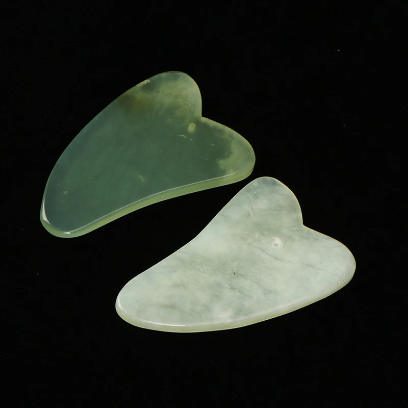 

Healthy Beauty Tool Natural Jade Stone Guasha Gua Sha Board Comb Shape Massage Hand Massager Relaxation Comb Health Care