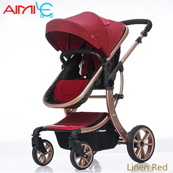 

summer baby carriage shock proof high landscape baby trolley four-wheel folding