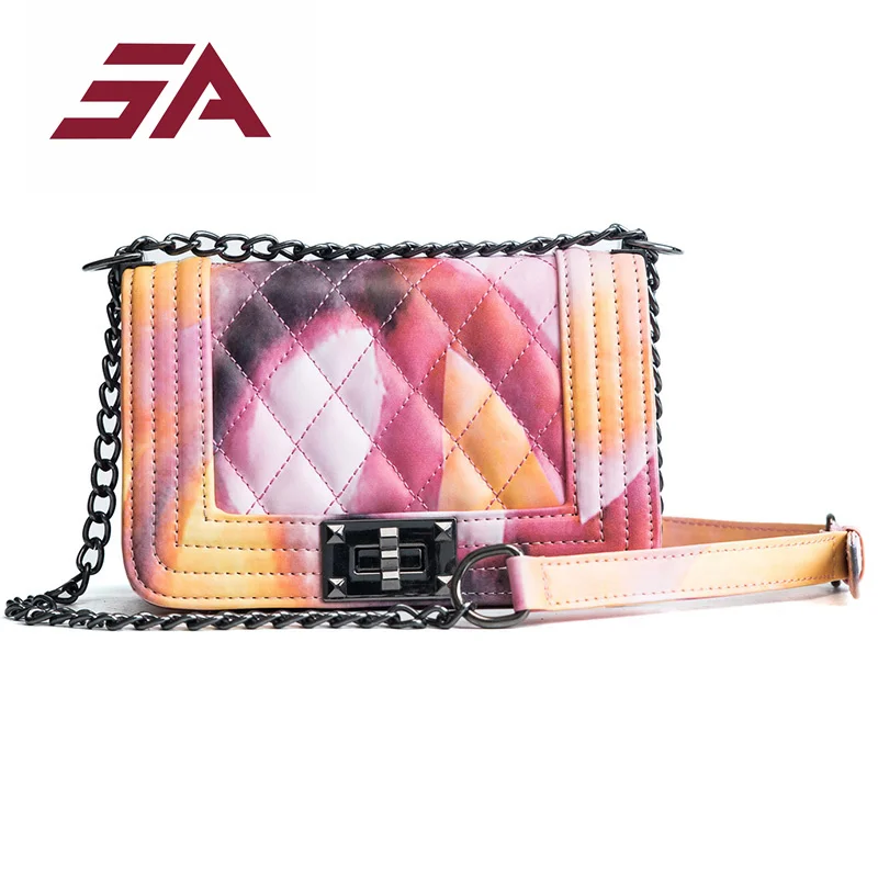 

SA Brand Crossbody Bag FOR women Lattice Women Bag Designer Handbag High Quality Chain Lady Women Messenger Bag SAC FOR 2018