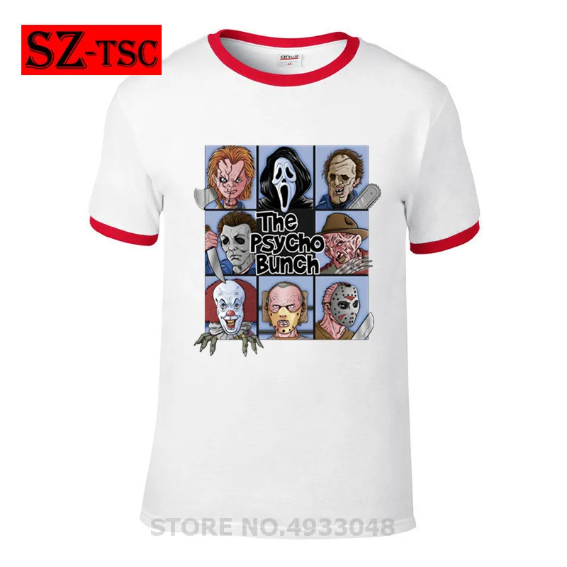 Новая мужская футболка с принтом персонажей из мультфильма psycho bunch Jason Voorhees