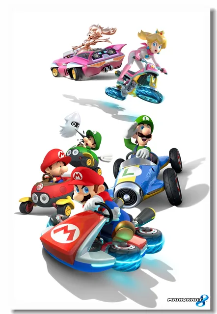Best Price Custom Canvas Wall Decor Princes Peach Poster Super Mario Kart Wall Stickers Mural Cafe Bar Decals Dining Room Wall Arts #0499# Best Price Custom Canvas Wall Decor Princes Peach Poster Super Mario Kart Wall Stickers Mural Cafe Bar Decals Dining Room Wall Arts #0499#