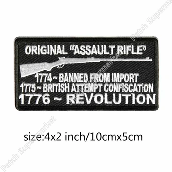 

Original Tactical Black White Slogan BIKER VEST PATCH Iron On Embroidered Motorcycle Badge Army Green MILSPEC DARK OPS SWAT