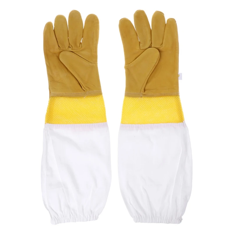 

1Pair Beekeeping Gloves Breathable Mesh Protective Gloves Beekeeper Tool