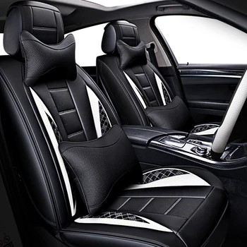 

(Front + Rear) Special Leather car seat covers For Peugeot 205 307 206 308 407 207 406 408 301 607 3008 4008 5008 car accessori