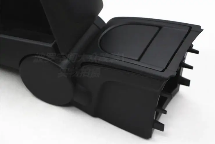 Для Volkswagen VW Polo подлокотники коробка с подстаканники кожи или ткани хранения чехол консоли черный цвет новинка 2011