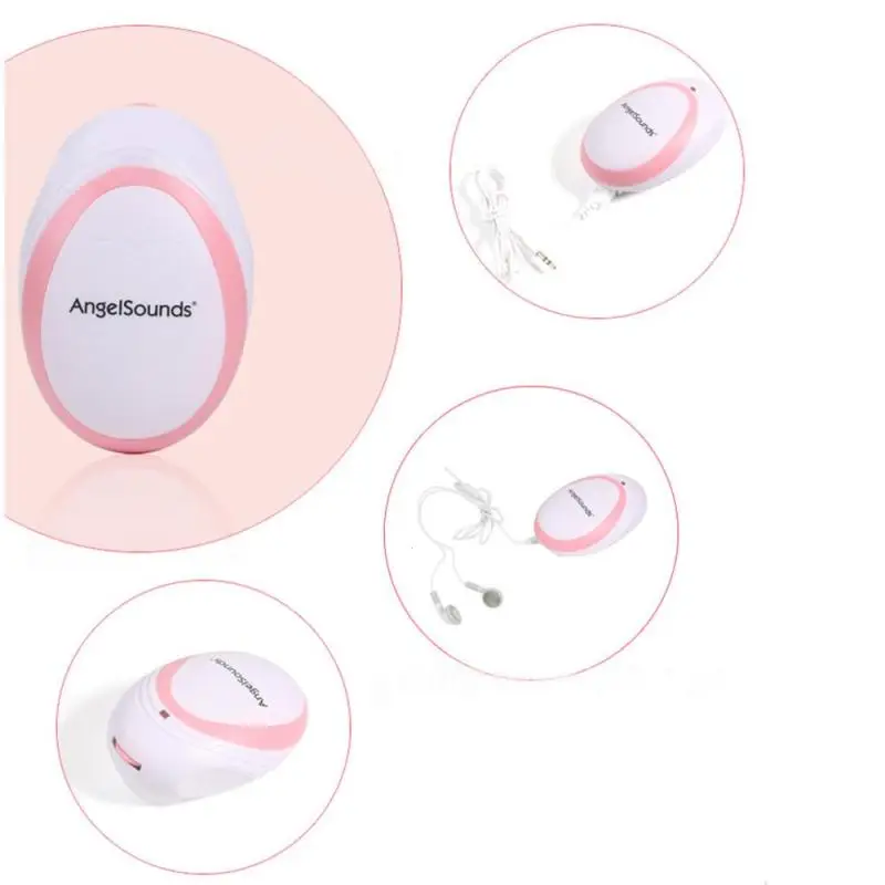 

1 pieces AngelSounds fetal doppler Pocket Ultrasound Prenatal Fetal Detector Portable Baby Heart Rate Monitor Z0