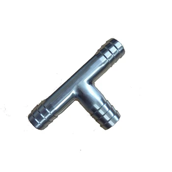 

304 Stainless Steel 20mm Hose Barb Barbed Tee 3 Way Pipe Fitting Coupling Connector Adapter For Water Air Oil