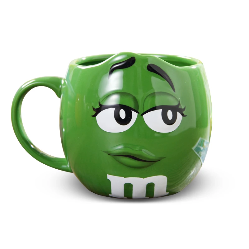 Симпатичные M& M MM бобы кафе овсянка кружка для питья чашки керамические цветные глазури кружки для кофе и молока чайный фарфор воды - Цвет: I