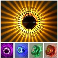 Sun Flower Creative LED Wall Light 1W 3W Modern Aluminum Led Wall Lamp Background Art Sconce Indoor Decor Home Lighting SINFULL