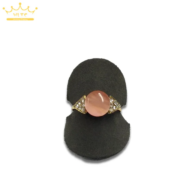 

Free Shipping Jewelry Leather Sheep skin 25pcs/lot Ring Rack Earring Holder Show Stand For Rings Display Organize Cases