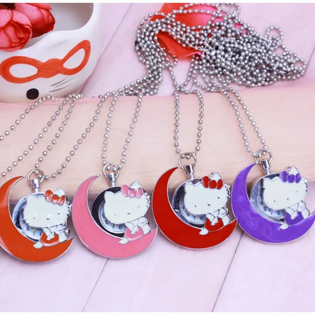 New pocket watch hello kitty cartoon desgin Women man bag key chain kids Casual New pocket watch hello kitty cartoon desgin Women man bag key chain kids Casual