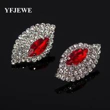 YFJEWE, блестящие серьги в форме капли воды, циркониевые серьги, белые серьги-гвоздики для женщин, лучший рождественский подарок, ювелирные изделия# E079