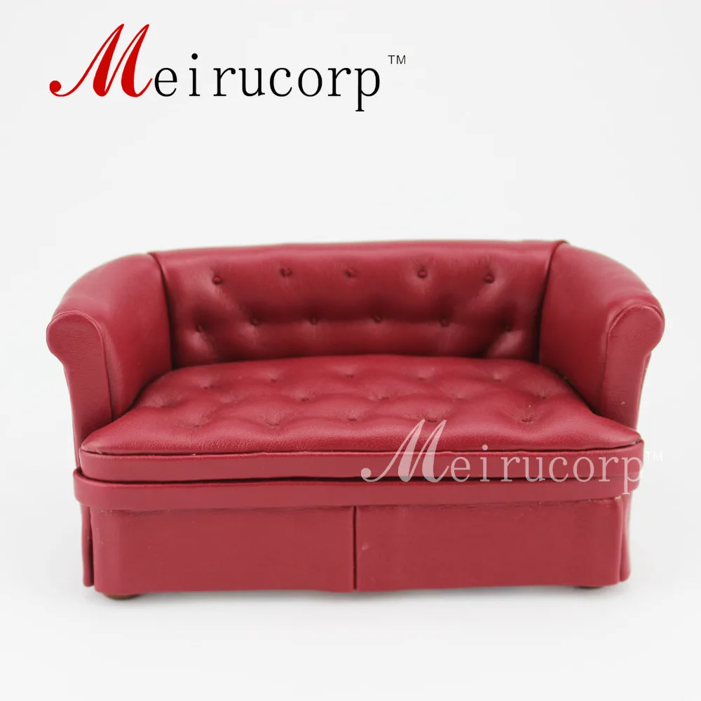 

Fine 1:12 scale dollhouse miniature furniture Red lovely living room sofa