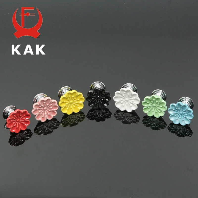 Керамические ручки KAK Orchid для ящика дверей кухонного шкафа детской комнаты с