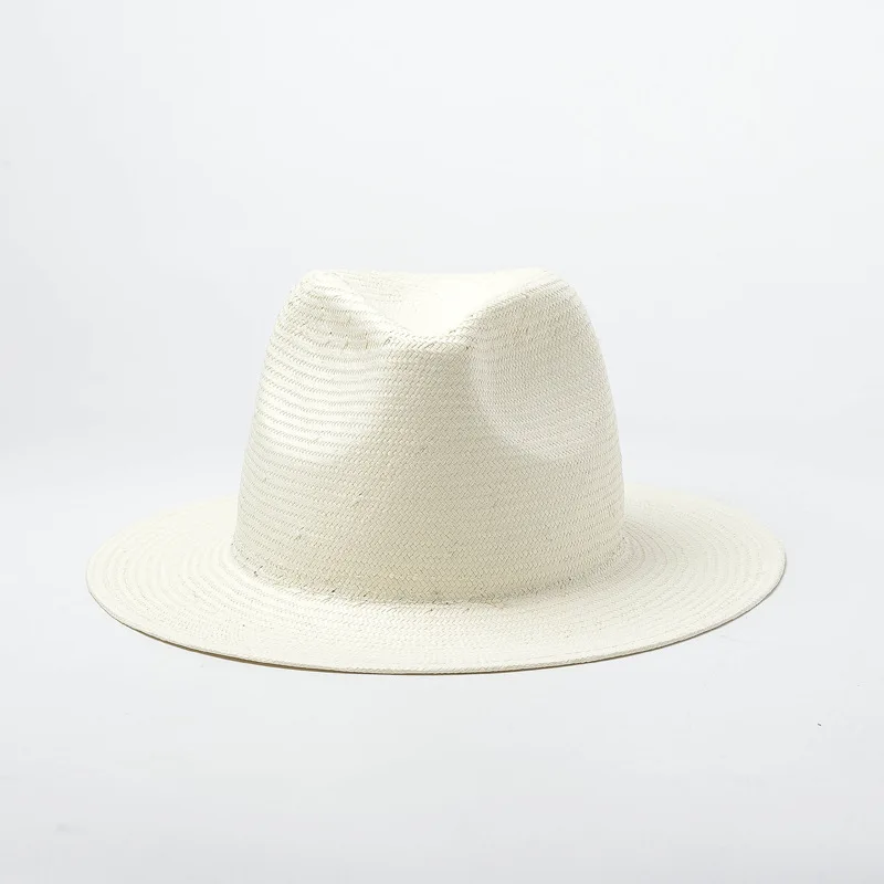 

01904-HH7258 2019 new summer white paper handmade fedoras cap men women leisure holiday beach jazz hat