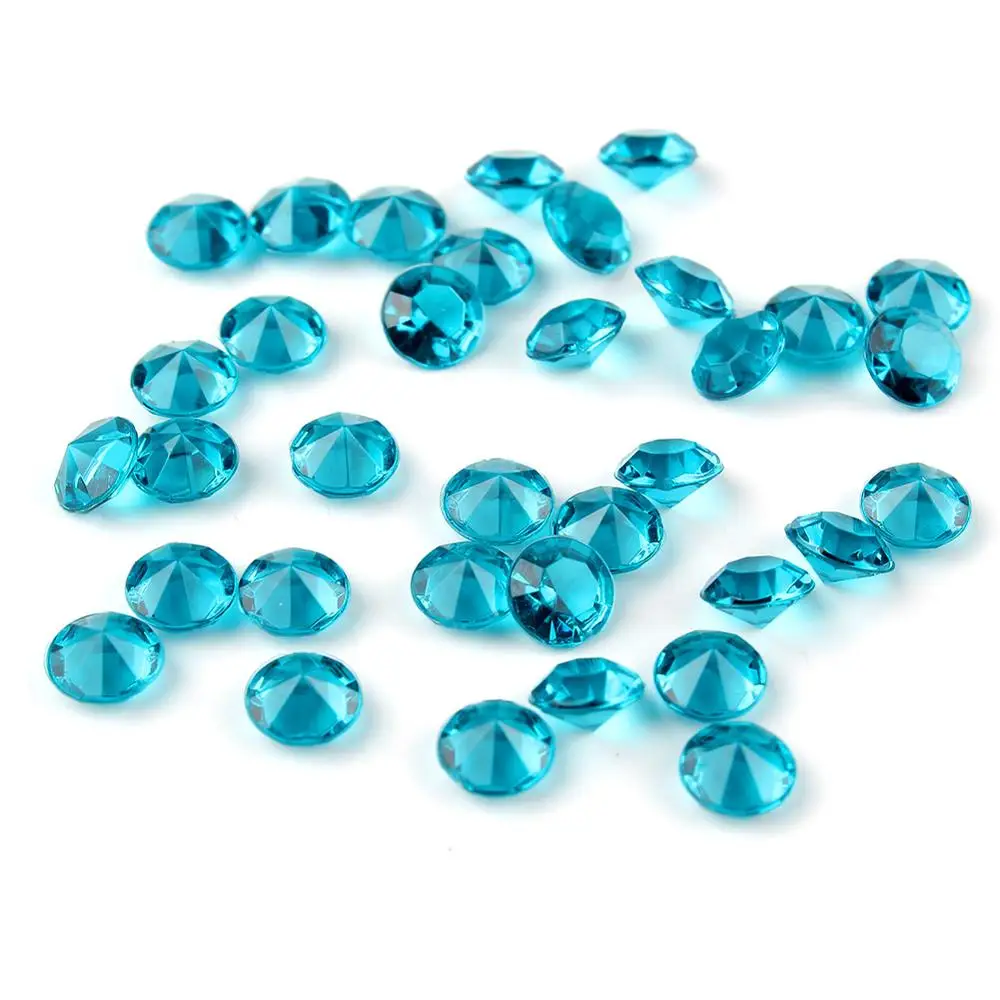 OurWarm 1000 шт 4,5 мм поделки алмазные конфетти Разбрасыватели конфетти для стола кристаллы центральный элемент праздничные вечерние принадлежности Свадебные украшения - Цвет: teal blue