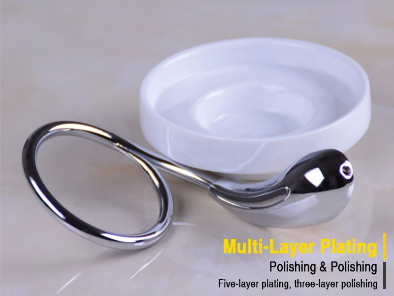 chrome Soap dish wall mounted brass c