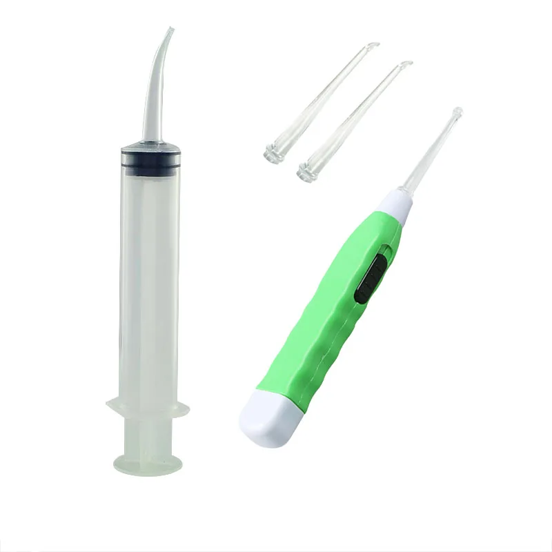 

Ear Clean Tools LED Light Ear Wax Remover Stainless Steel Earpick With 3 Tips Irrigator Syringe Clean Care Tool