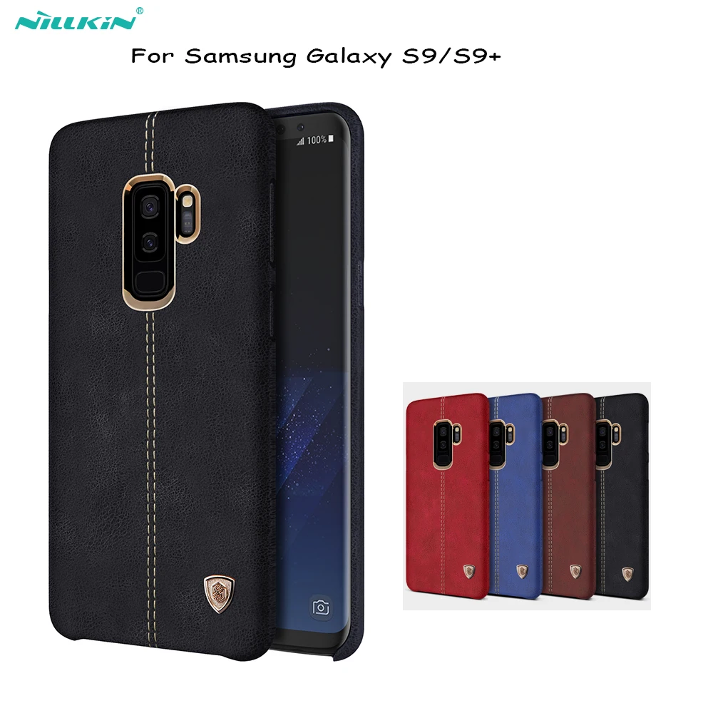 

For Galaxy S9 case Nillkin Englon PU Leather back Cover Case Vintage lether PC case for samsung Galaxy S9 plus cover phone bags