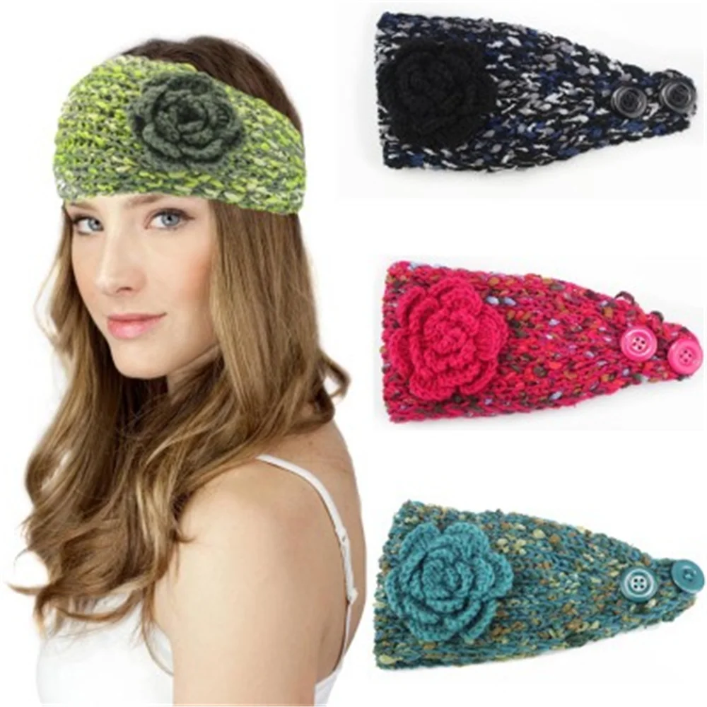 Womens Wool Knitted Headband Hair Hoop For Women Hair Accessories