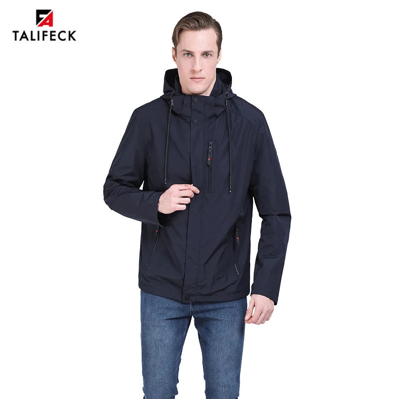 

2019 Men Trench Coat Spring Jacket Windbreaker Casual Long Jacket Men Parka Hiking Jacket Mens Overcoat Outwear European Size