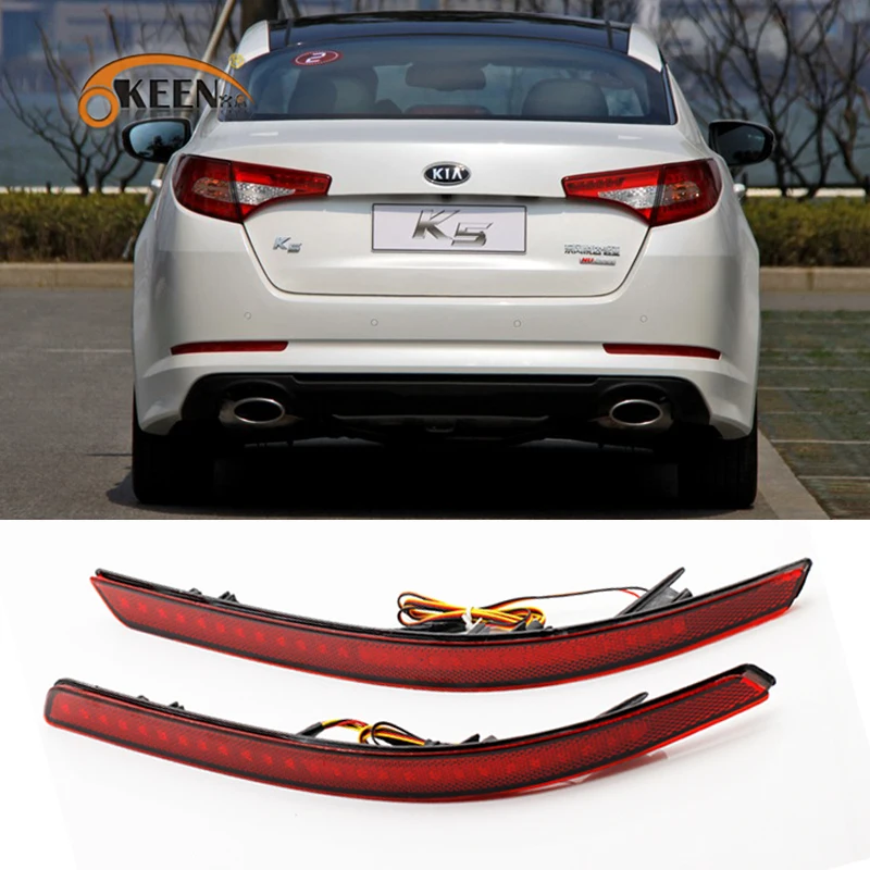 OKEEN 2pcs Car Styling 12V Tail Lights for Kia K5 2011 2012 2013 LED