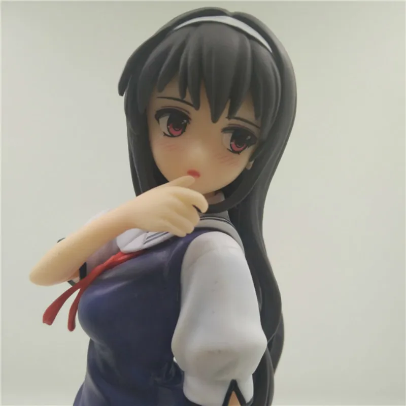 Японская аниме фигурка Saenai Heroine No Sodatekata Kasumigaoka Utaha Студенческая Модель Кукла ПВХ