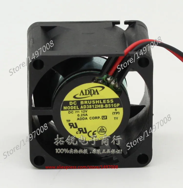 

Охлаждающий вентилятор для сервера ADDA AD3812HB-B51GP S DC 12 В 0,25 а 38x38x28 мм