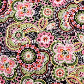 

140cm*50cm Cotton Woven Fabric - Pinwheel Flower - Green(001-2)