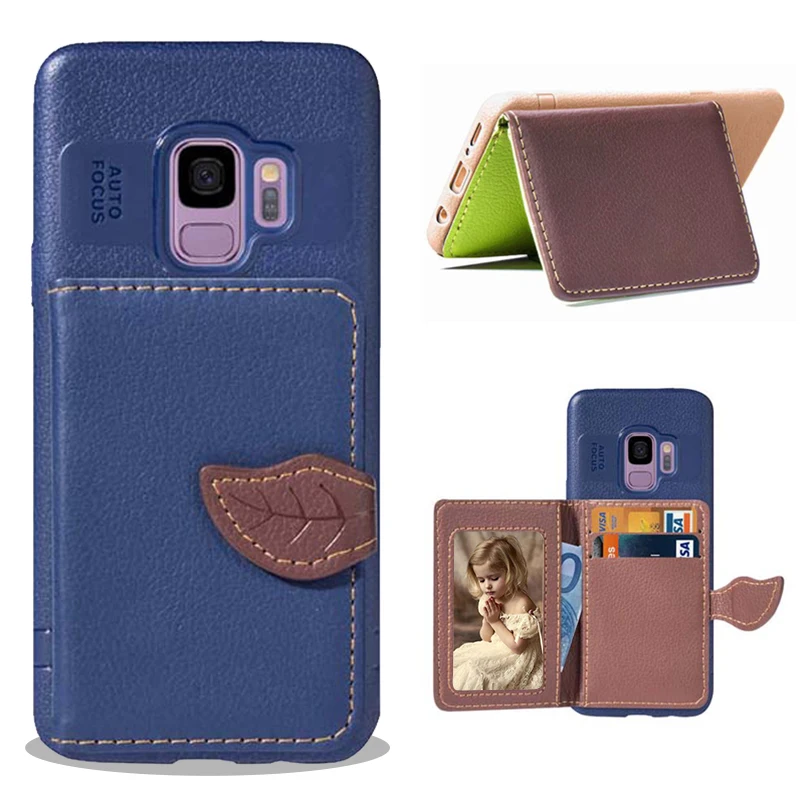 

ASINA Wallet Flip Case For Samsung Galaxy S9 Full Cover PU Leather Leaf Design Cover For Samsung Galaxy S8 S9 Plus Note 8 J6