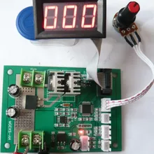 HY-SX20A матовый регулятор скорости вращения двигателя постоянного тока с дисплеем ШИМ губернатор 12-24 В короткого замыкания