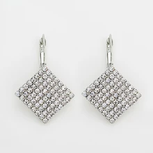 YFJEWE квадратные серьги-гвоздики позолоченные/посеребренные микро инкрустация AAA кубический цирконий милые серьги для модных женщин# E291