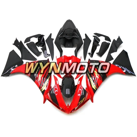 Красные, черные полная abs инъекций пластмасс Обтекатели для Yamaha YZF1000 R1 год 2009-2011 09 10 11 мотоцикл обтекатель комплект капоты