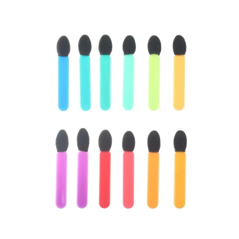 2017 New 12pcs Colorful Makeup Eye Shadow Eyeliner Brush Sponge