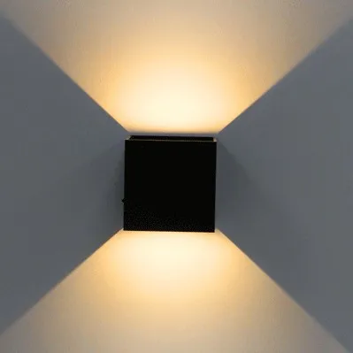 

IP65 outdoor wall lamp 6w led source adjustable up and down lighting modern surface mounted outdoor porch garden light