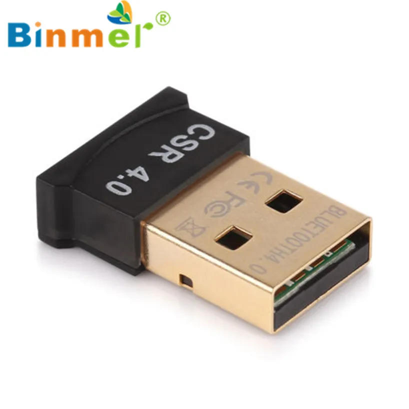 Binmer Bluetooth CSR V4.0 ключ двухрежимный беспроводной адаптер 20 м 3 Мбит/с для Windows 8 7 Bluetooth адаптер Aug 24