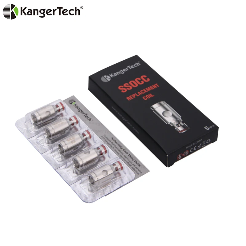 5 шт. Kangertech вертикальные ОСС органический хлопок (атомайзер) SSOCC Coil подходит для