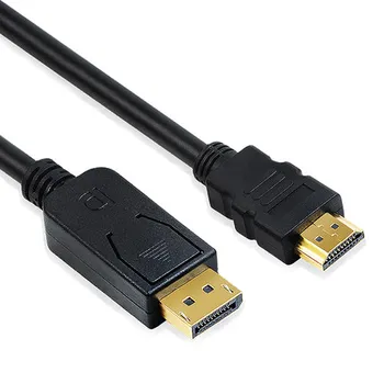 

1M DisplayPort to HDMI Passive Adapter Converter Cable,Black-PC Graphics Video Card Display Port DP to HDMI - 1920 x 1080p@60fps