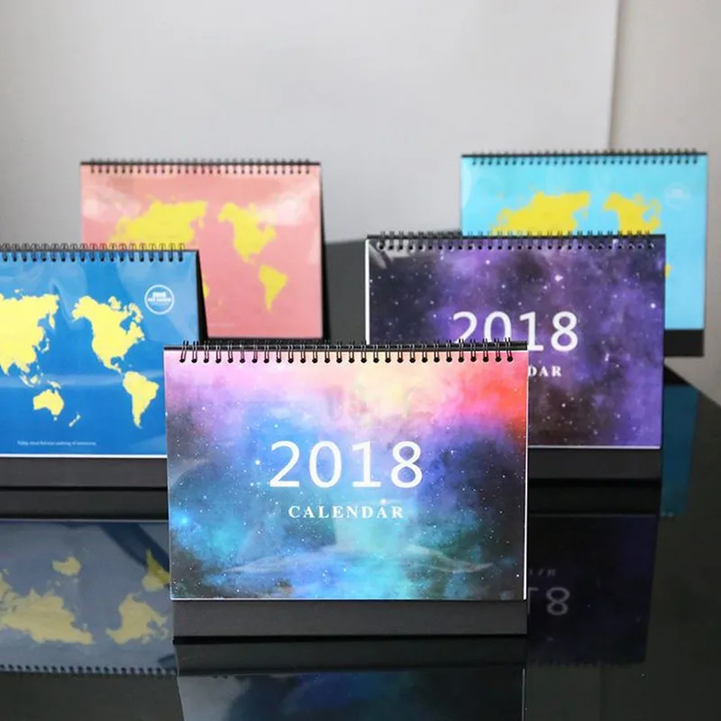 

Coloffice 1PC Sky Earth NotePad Canlendar Planner Time 2018 Desktop Paper Calendar Daily Table Planner Work Schedule Agenda