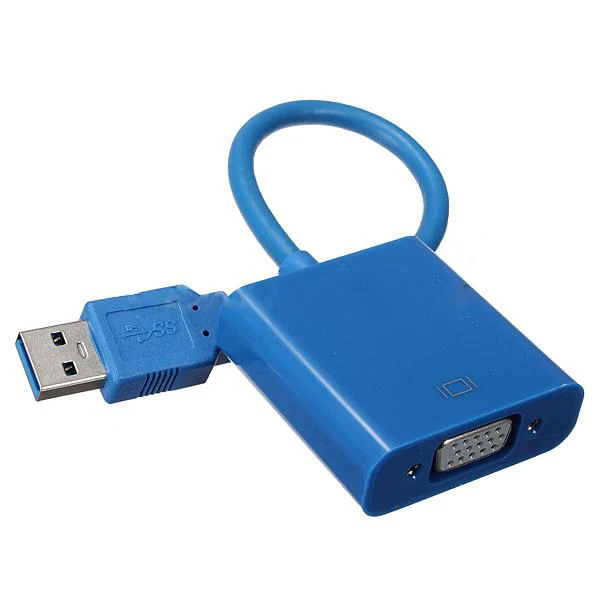 2015 горячие USB 3,0 для VGA Дисплей Внешний видео кабель адаптер для Win 7 8