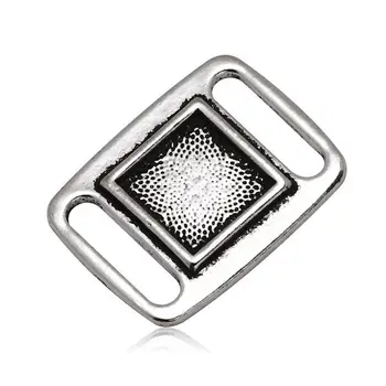

24.5x18mm Square Metal Slider Frame Spacer, 20pcs/lot Brass Slider Buckle Accessories