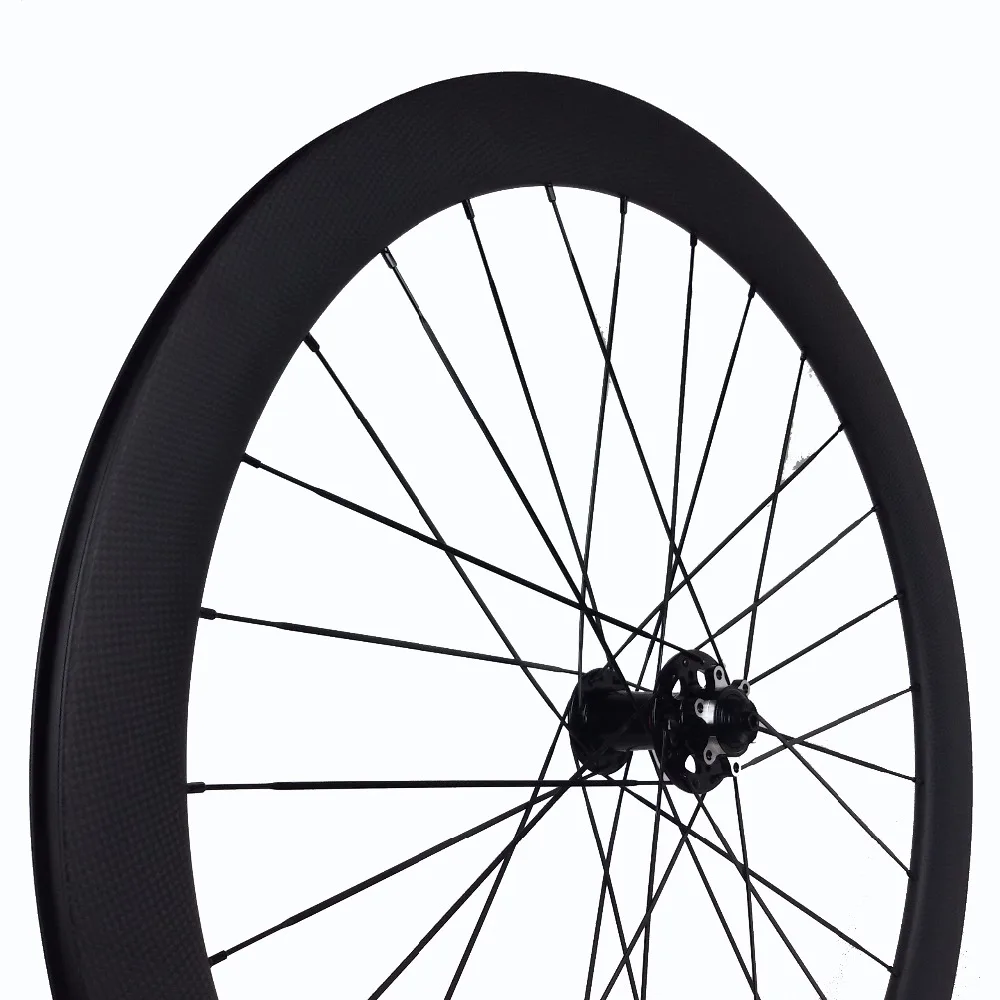 Top 50mm carbon clincher 700c disc wheelset bicycle wheels OEM 23/25mm wide rodas de carbono cyclocross XD body novatec QR/thru axle 3