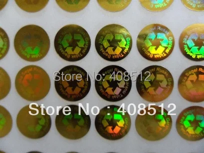 

Gold or silver unremovable counterfeit hologram sticker warranty seal sticker security sticker made with custom logo