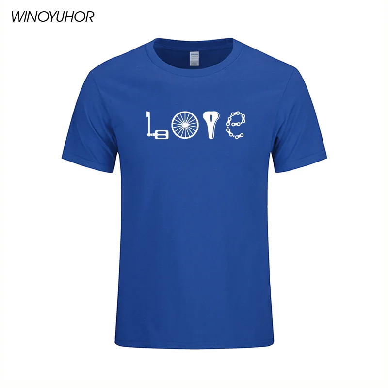 Мужские футболки Love Bikes Новинка лета 2020 повседневные мужские забавные