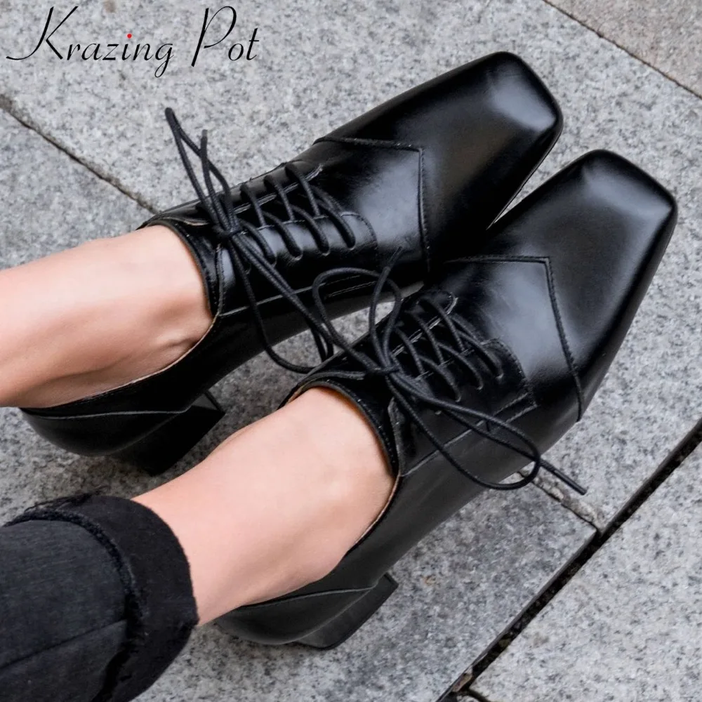 Krazing Pot/горячая распродажа! британский стиль Роскошная натуральная кожа на