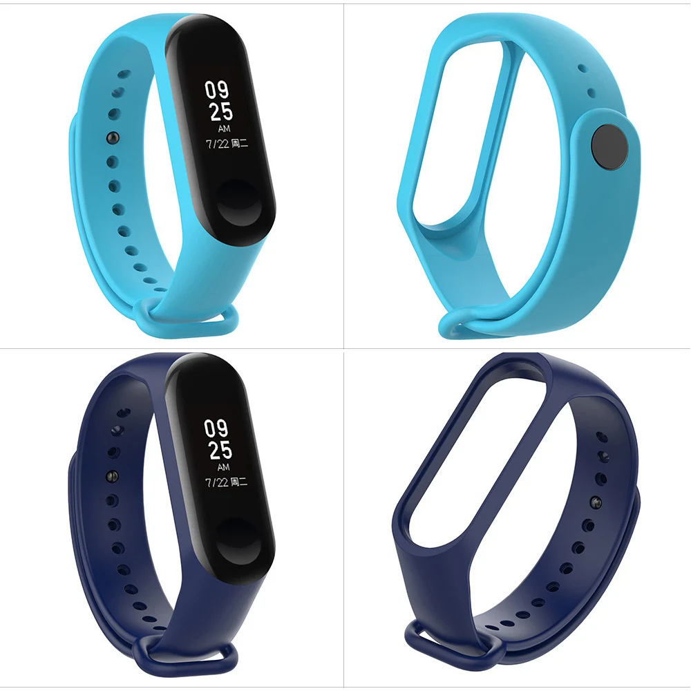 Sport Mi Band 3 4 Strap Wrist Strap for Xiaomi Mi Band 3 Sport Silicone Bracelet for Xiaomi Mi Band 3 Band3 Smart Watch Bracelet